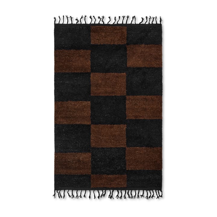 Mara handknotted rug  120x180 cm - Black-chocolate - Ferm LIVING