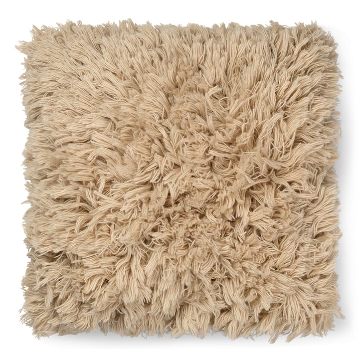 Meadow High Pile cushion 50x50 cm - Light Sand - ferm LIVING