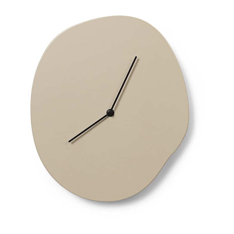 Ferm Living Melt wall clock 28x33 cm Cashmere