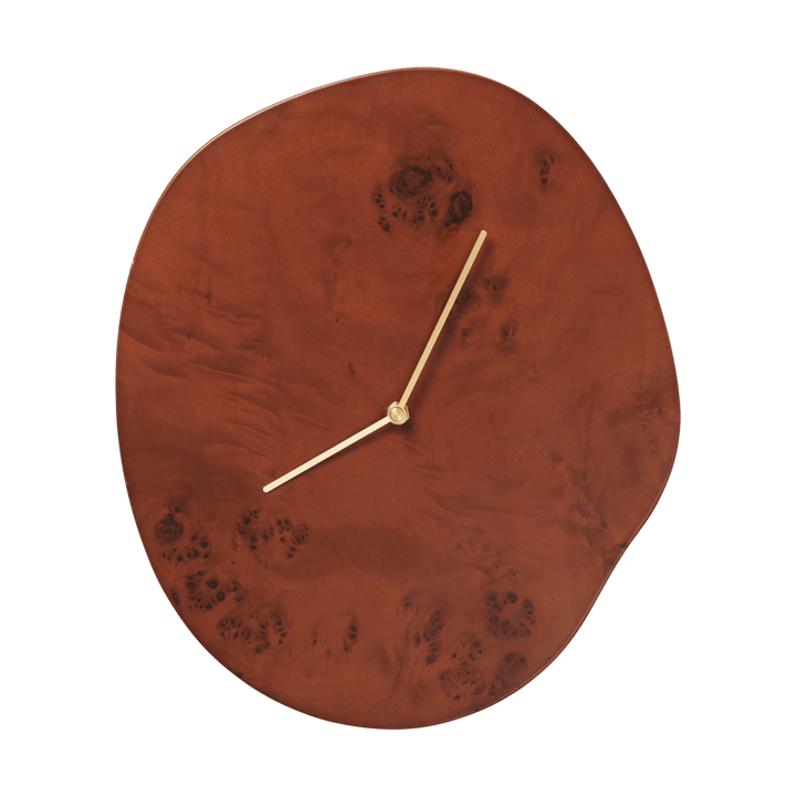 Melt wall clock 28x33 cm - Dark stained burl - Ferm Living