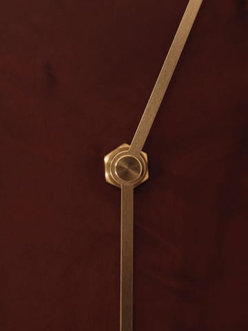 Melt wall clock 28x33 cm - Dark stained burl - Ferm Living