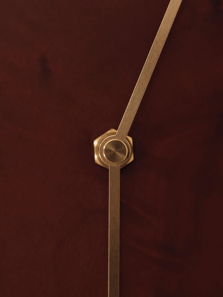 Melt wall clock 28x33 cm, Dark stained burl Ferm Living