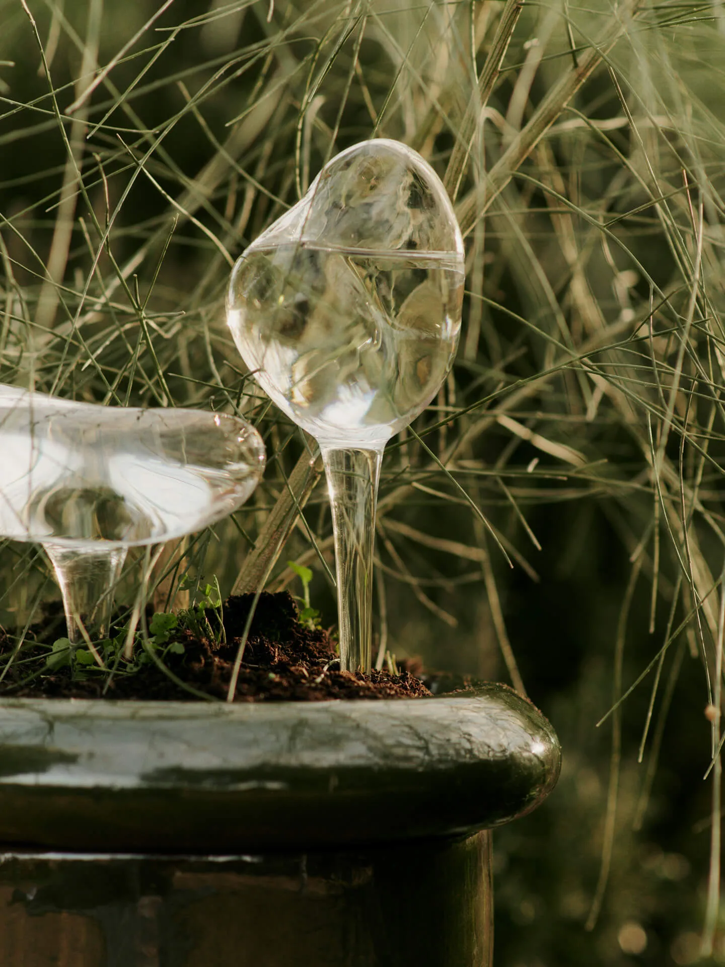 Mercury watering globe 2 parts, Clear, 15x24 cm Ferm Living