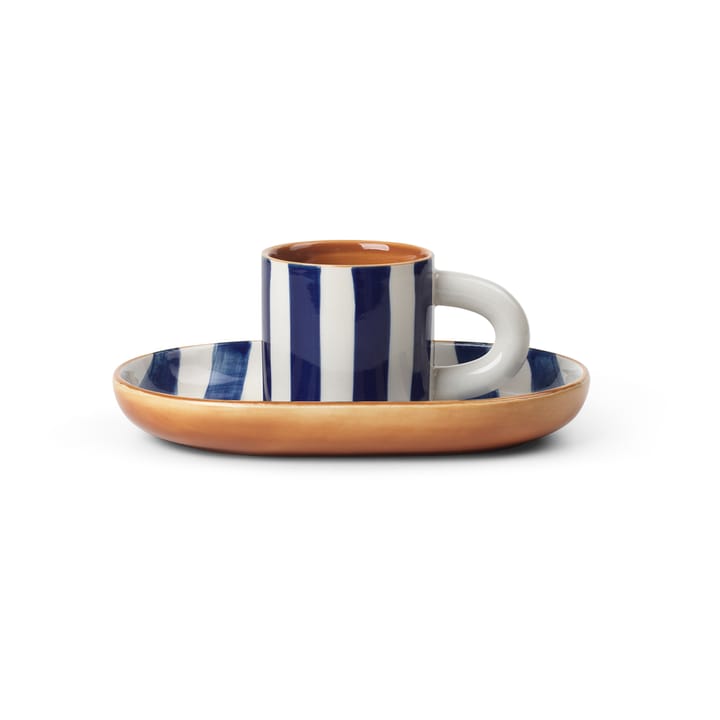 Milu children's dinnerware 2 pieces - Blue - ferm LIVING