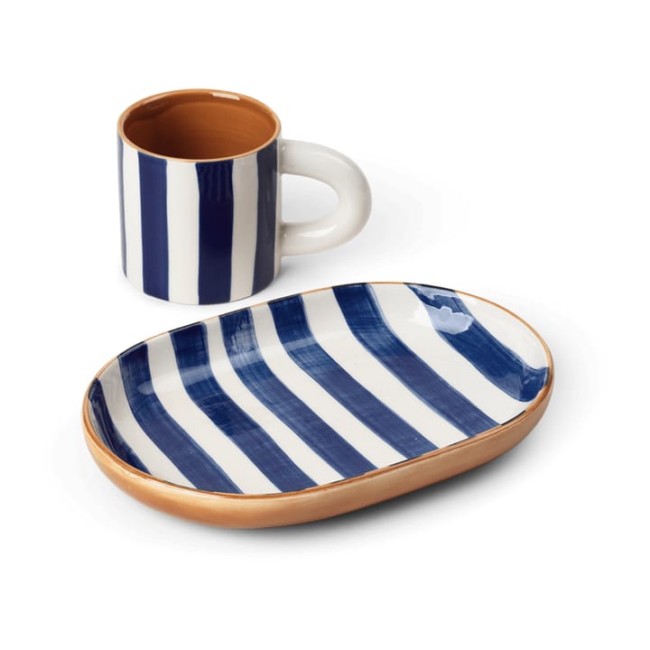 Milu children's dinnerware 2 pieces, Blue Ferm Living