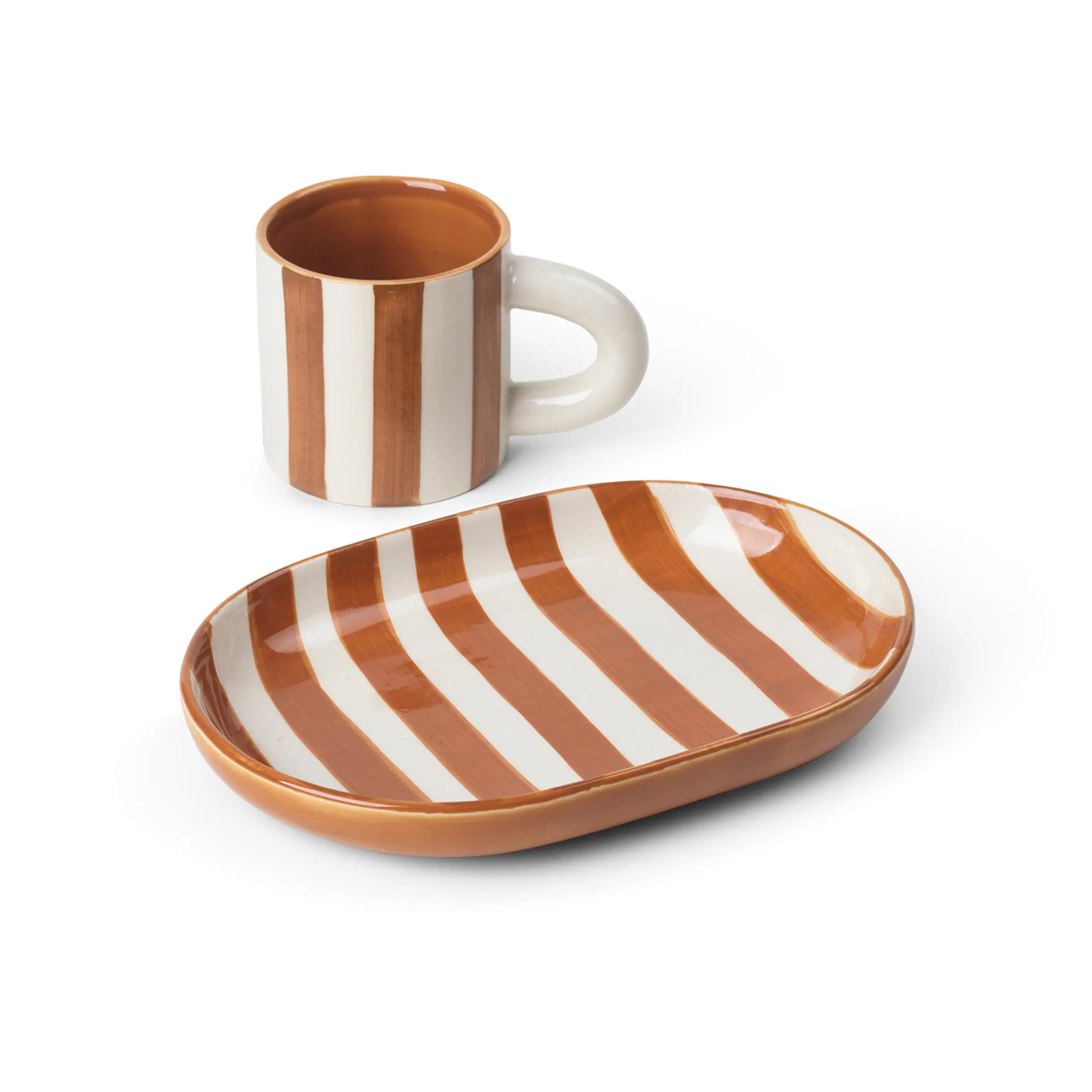 Milu children's dinnerware 2 pieces, Terracotta Ferm Living