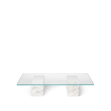 Mineral coffee table - Glass, marble base - Ferm Living