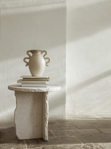 Mineral Sculptural table Ø52 cm - Bianco Curia - ferm LIVING