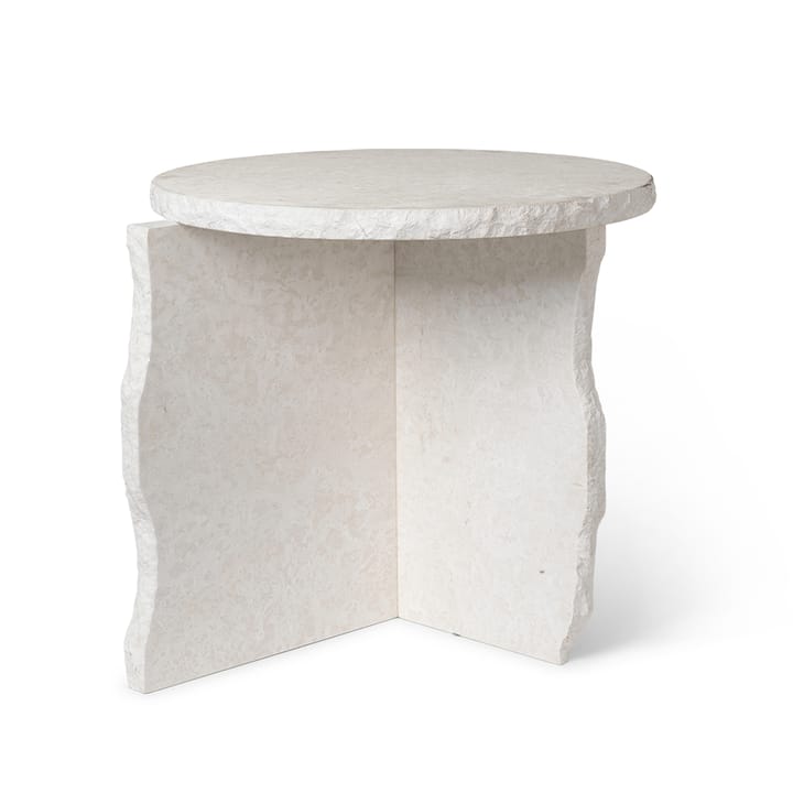 Mineral Sculptural table Ø52 cm - Bianco Curia - Ferm LIVING