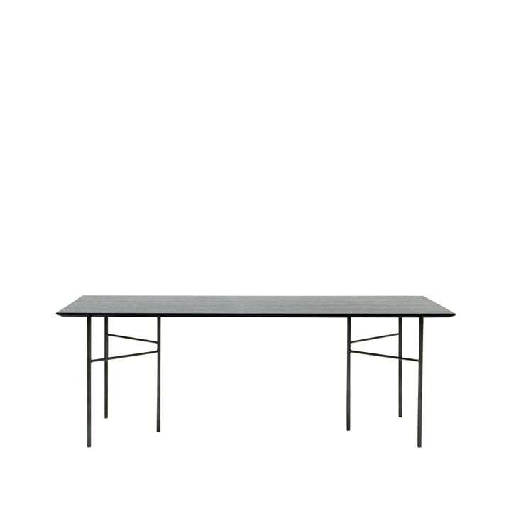 Mingle dining table - Oak black. 210cm. black metal leg - ferm LIVING