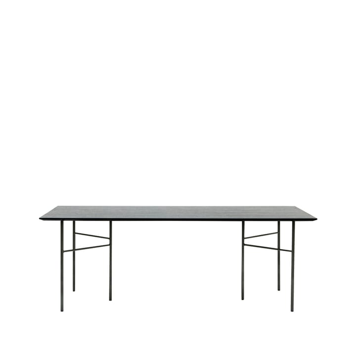 Mingle dining table - Oak black. 210cm. black metal leg - Ferm LIVING