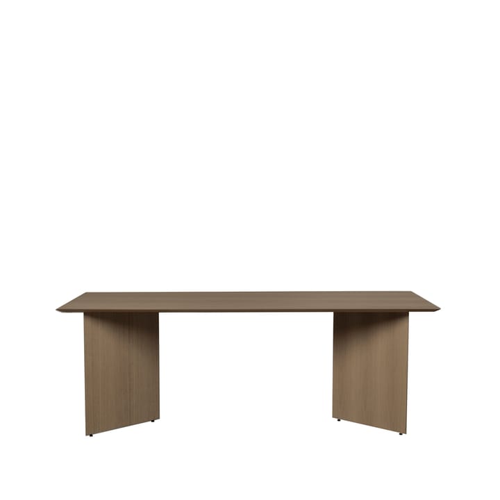Mingle dining table, Oak dark stained. 210cm. angled leg dark oak Ferm Living