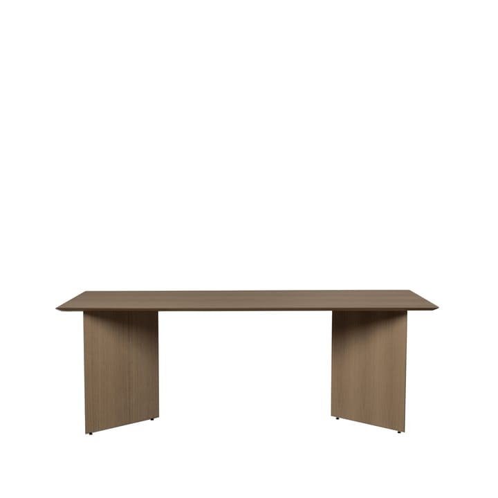 Mingle dining table - Oak dark stained. 210cm. angled leg dark oak - Ferm LIVING