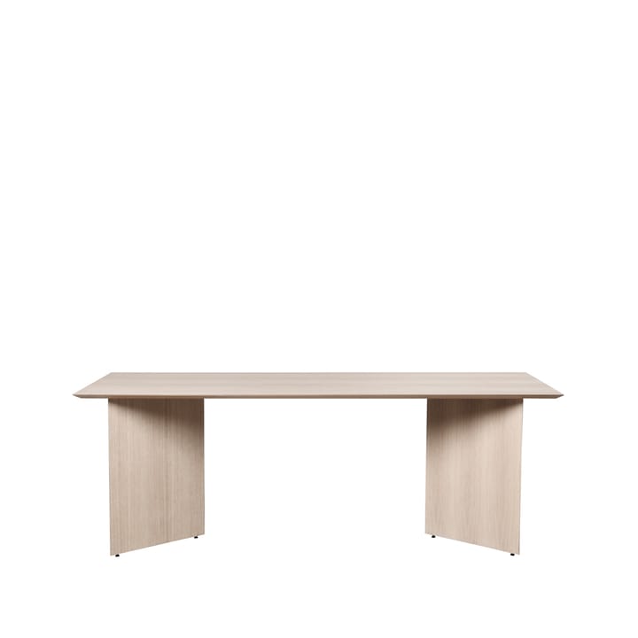 Mingle dining table - Oak natural veneer. 210cm. angled leg oak - ferm LIVING