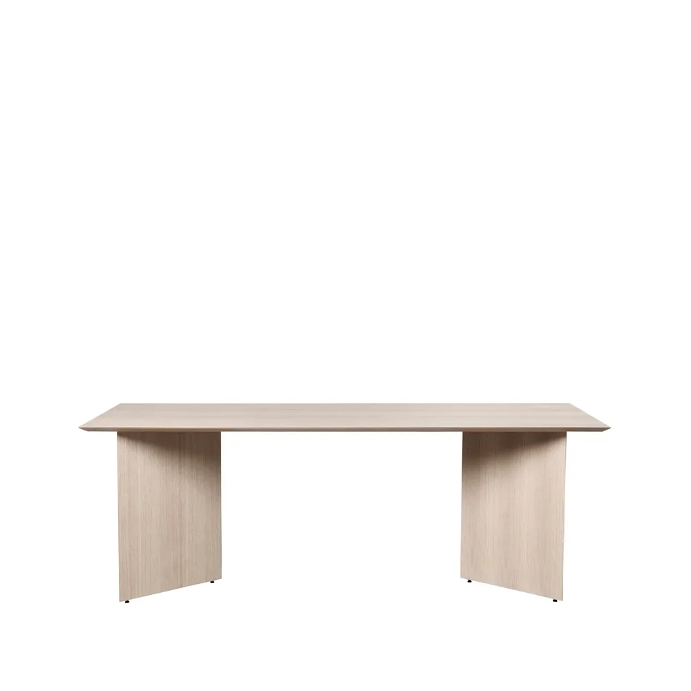 Ferm Living Mingle dining table Oak natural veneer. 210cm. angled leg oak