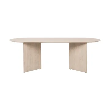 Mingle dining table oval - Oak natural veneer. angled leg oak - Ferm Living