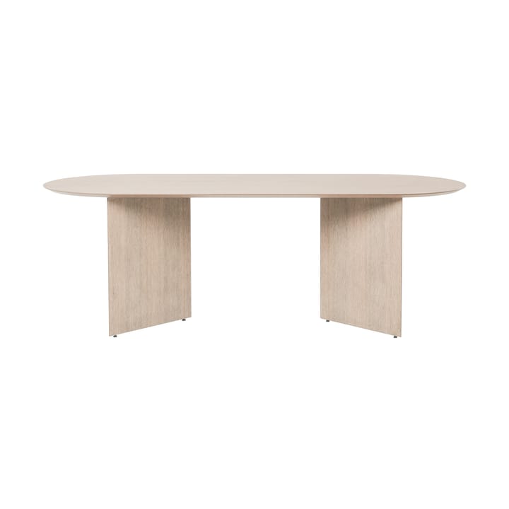 Mingle dining table oval - Oak natural veneer. angled leg oak - ferm LIVING