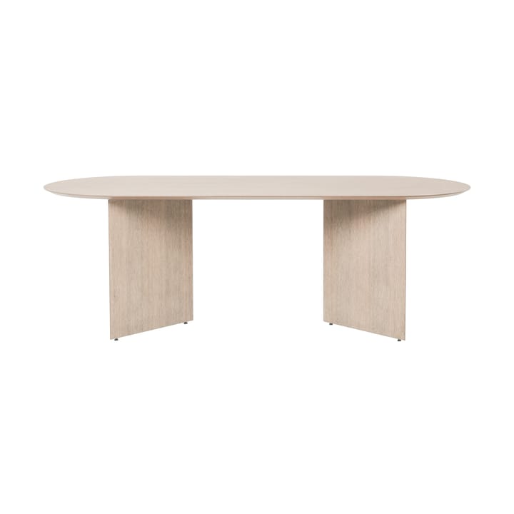 Mingle dining table oval - Oak natural veneer. angled leg oak - Ferm LIVING