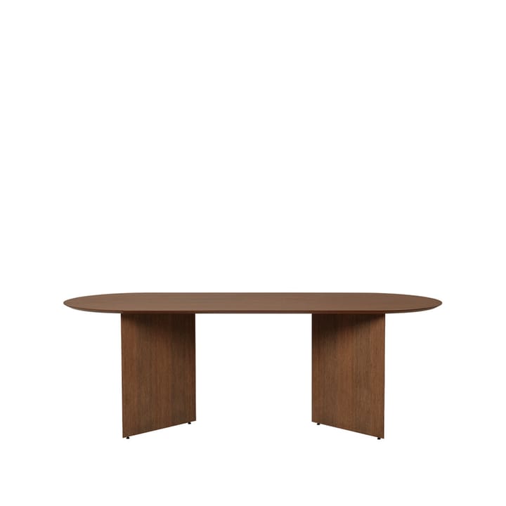 Mingle dining table oval - Walnut veneer. angled leg walnuts vaneer. 220 - Ferm LIVING