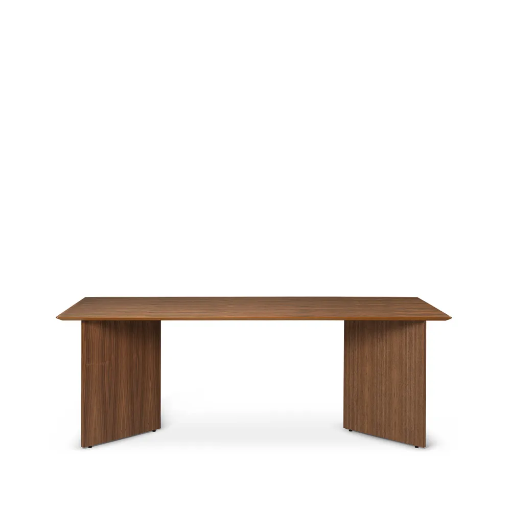 Mingle dining table, Walnut veneer. 210cm. angled leg walnut vaneer Ferm Living
