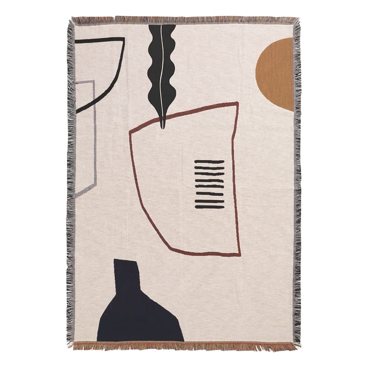 Mirage blanket 120x170 cm - Off white - ferm LIVING