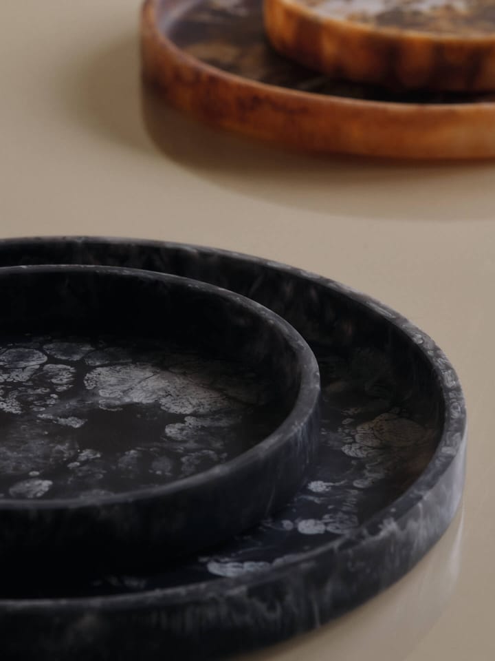 Mist decorative tray Ø30 cm, Charcoal Ferm Living