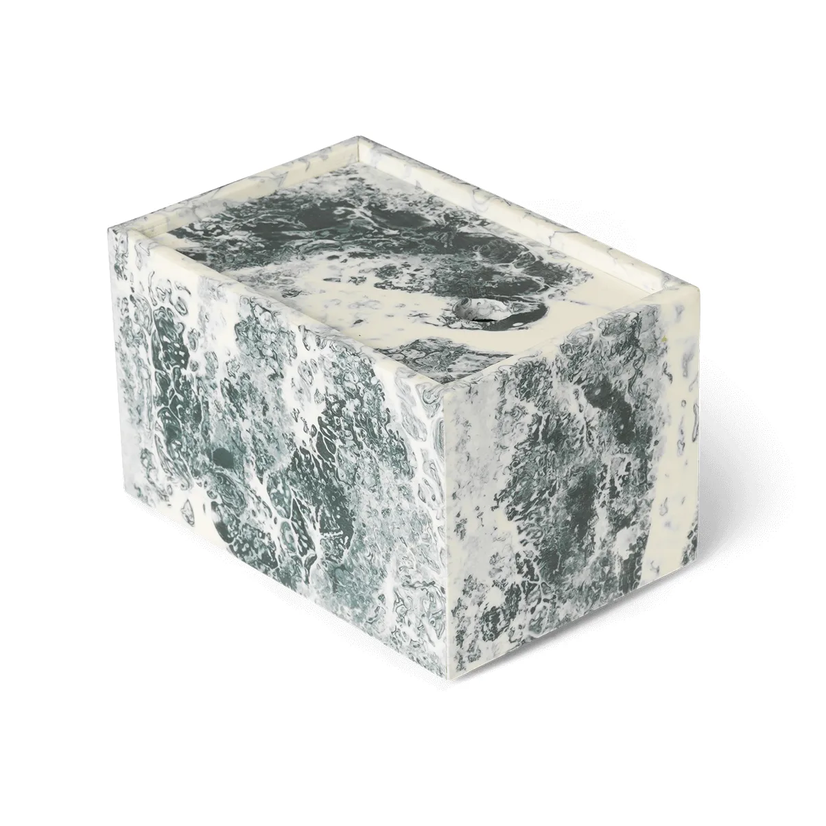 Ferm Living Mist storage box 10x15 cm Emerald-off white