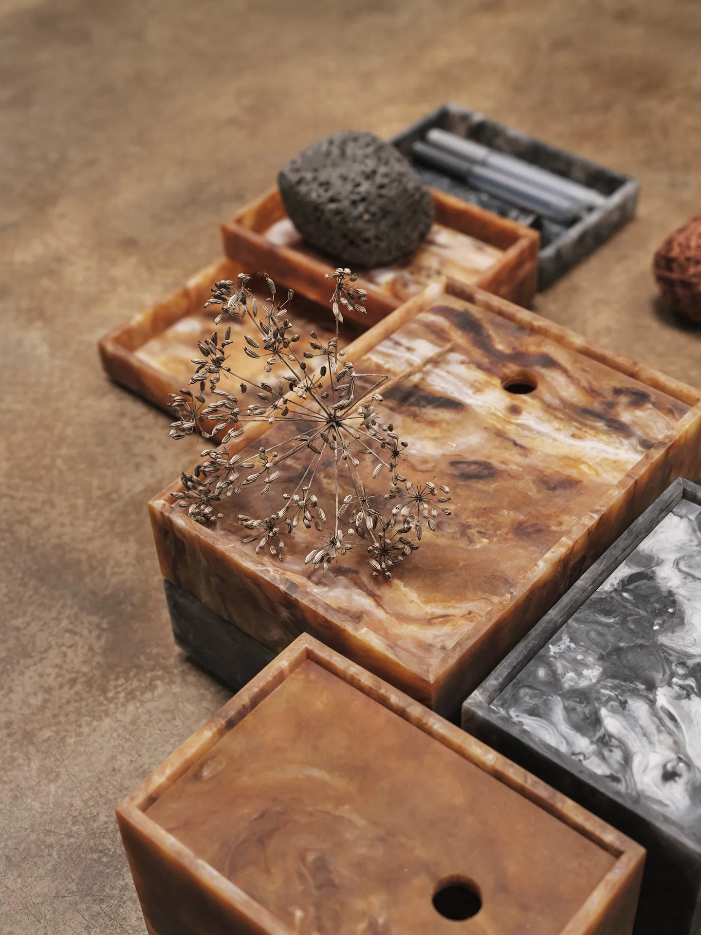 Mist storage box 15x20 cm, Sugar kelp Ferm Living