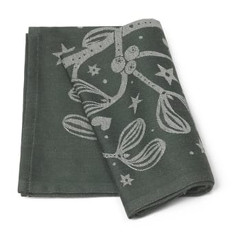 Mistel kitchen towel - dark-green - Ferm Living