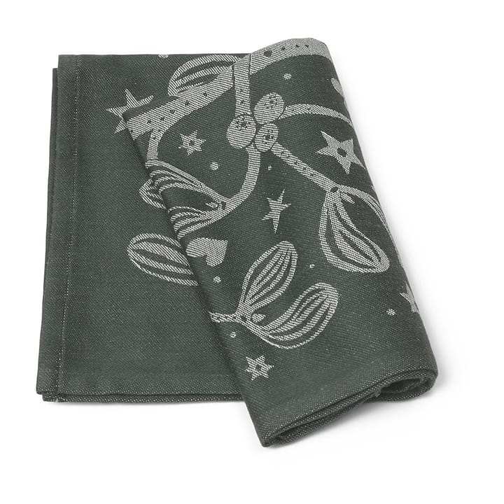 Mistel kitchen towel, dark-green Ferm Living
