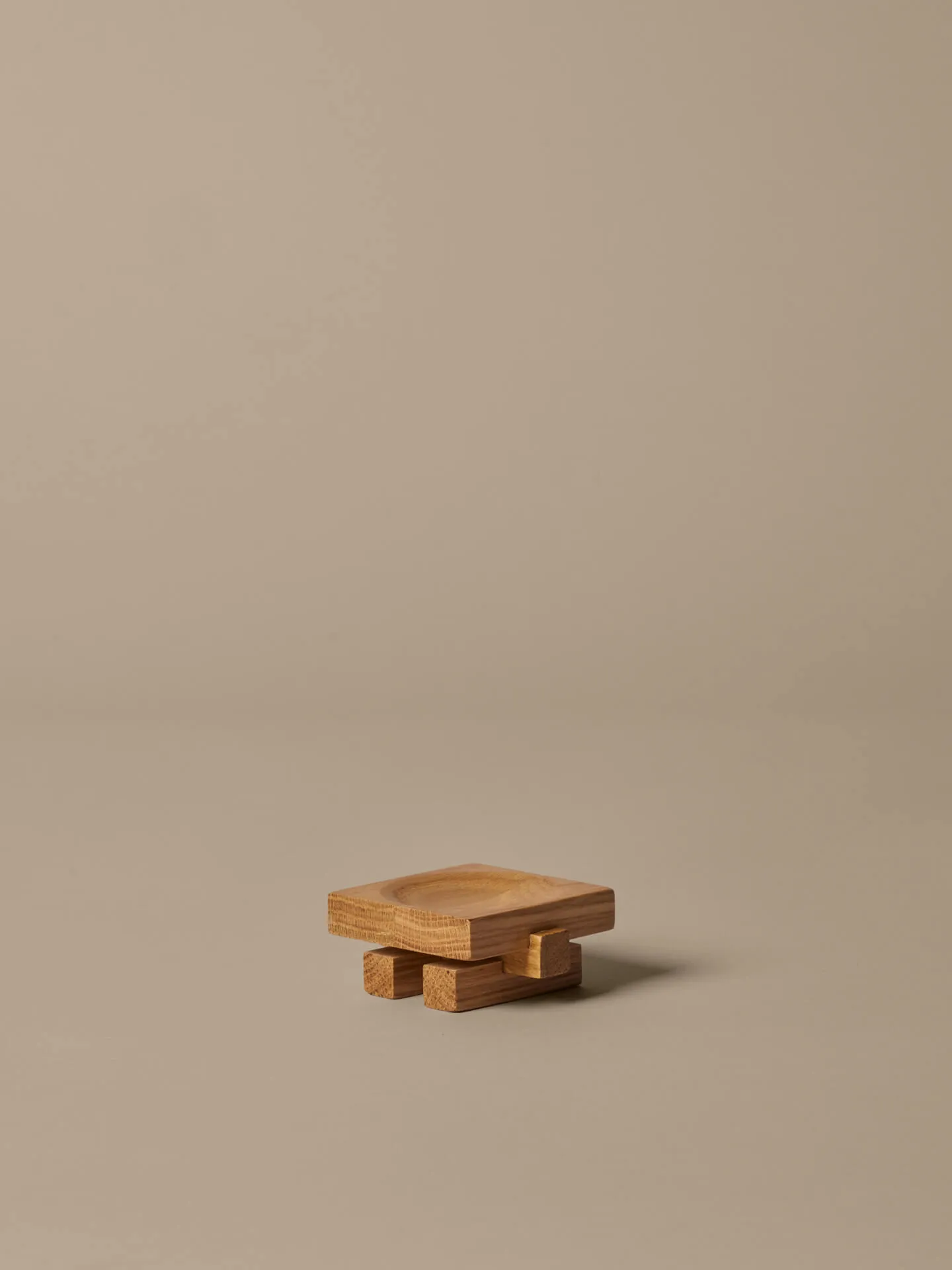 Moku tray, Untreated oak, 7x8 cm Ferm Living