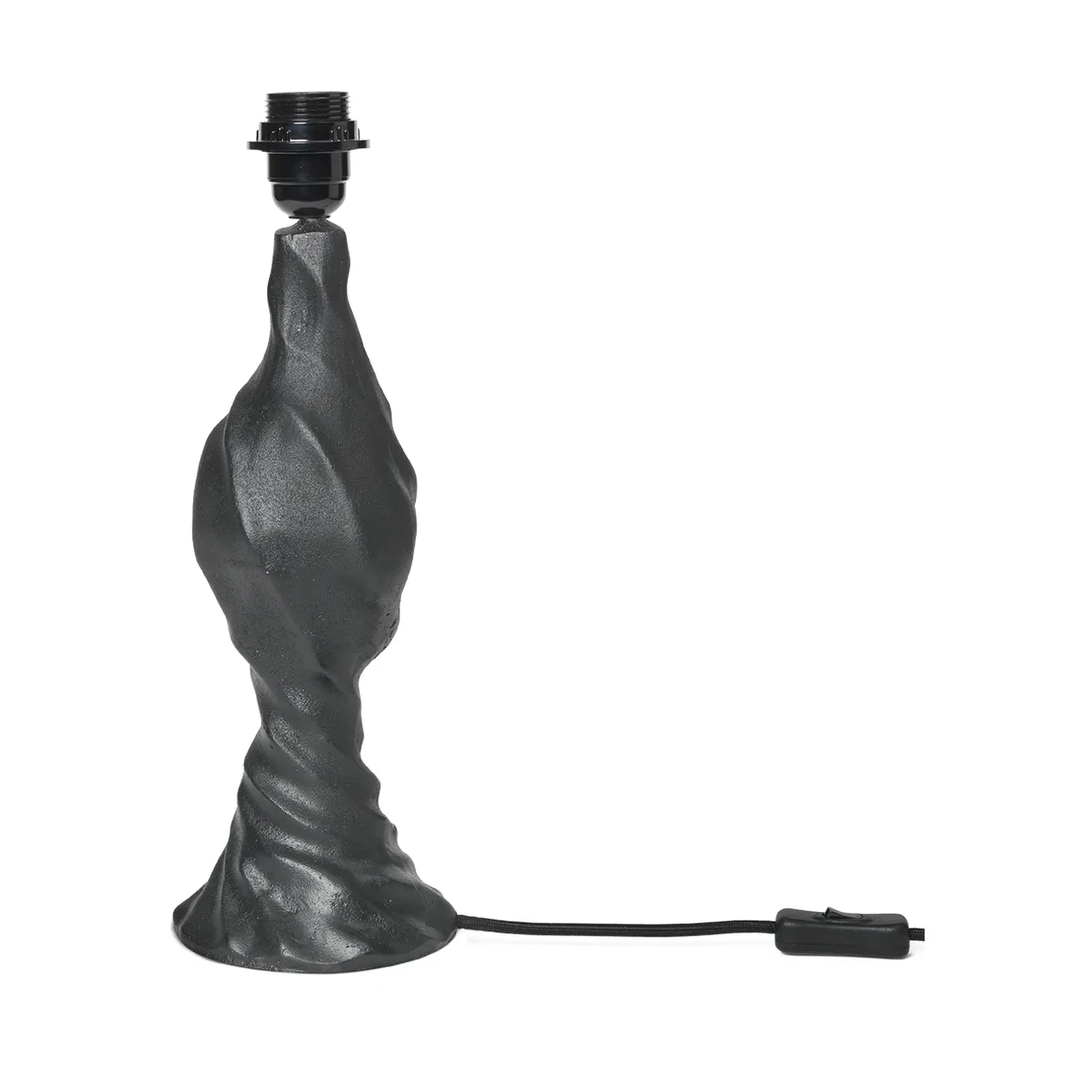 Ferm Living Moltan lamp base 40 cm Black | Scandinavian Design | Lamp bases | Black