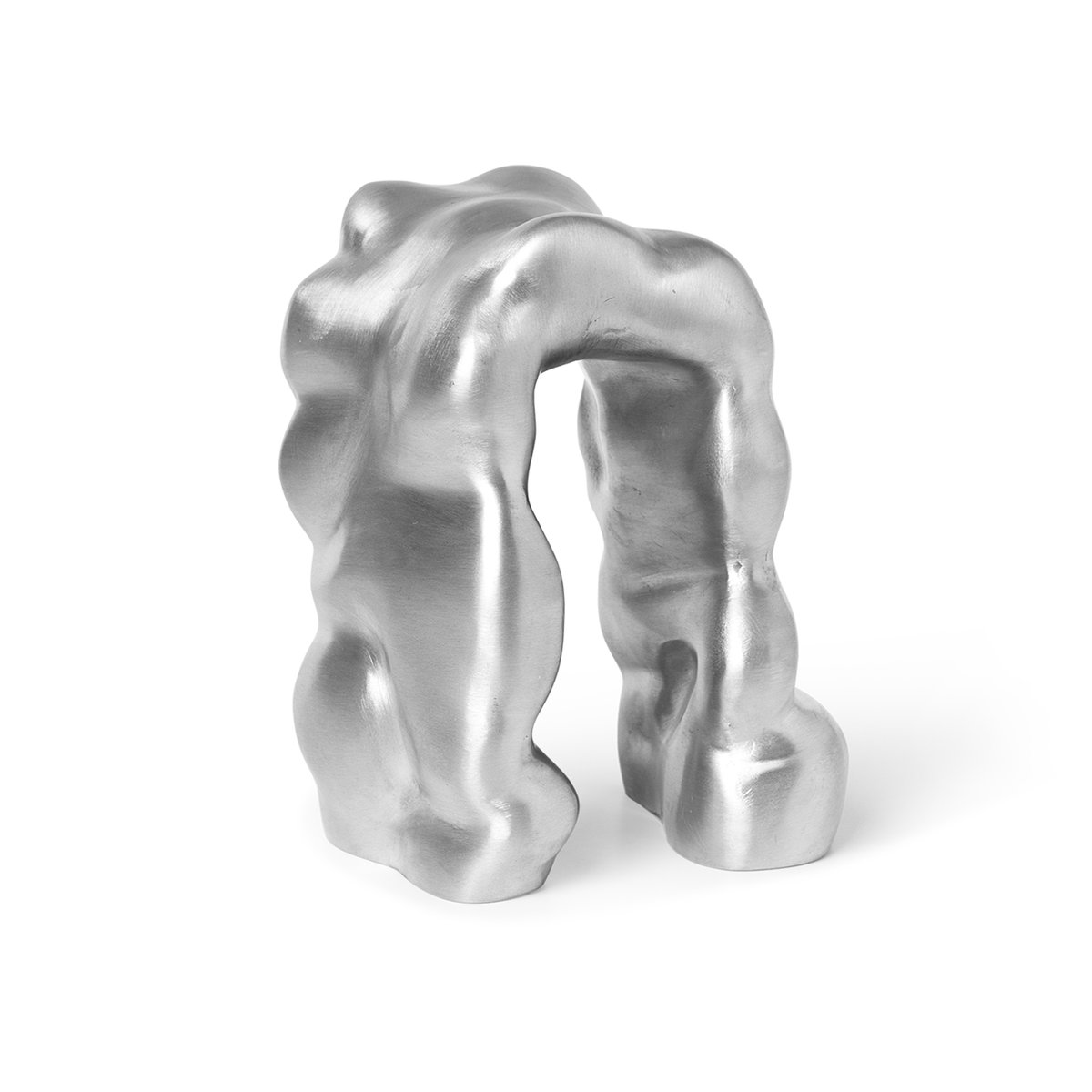 Ferm Living Morf sculpture Aluminium | Scandinavian Design | Porcelain figurines & sculptures | Silver-coloured