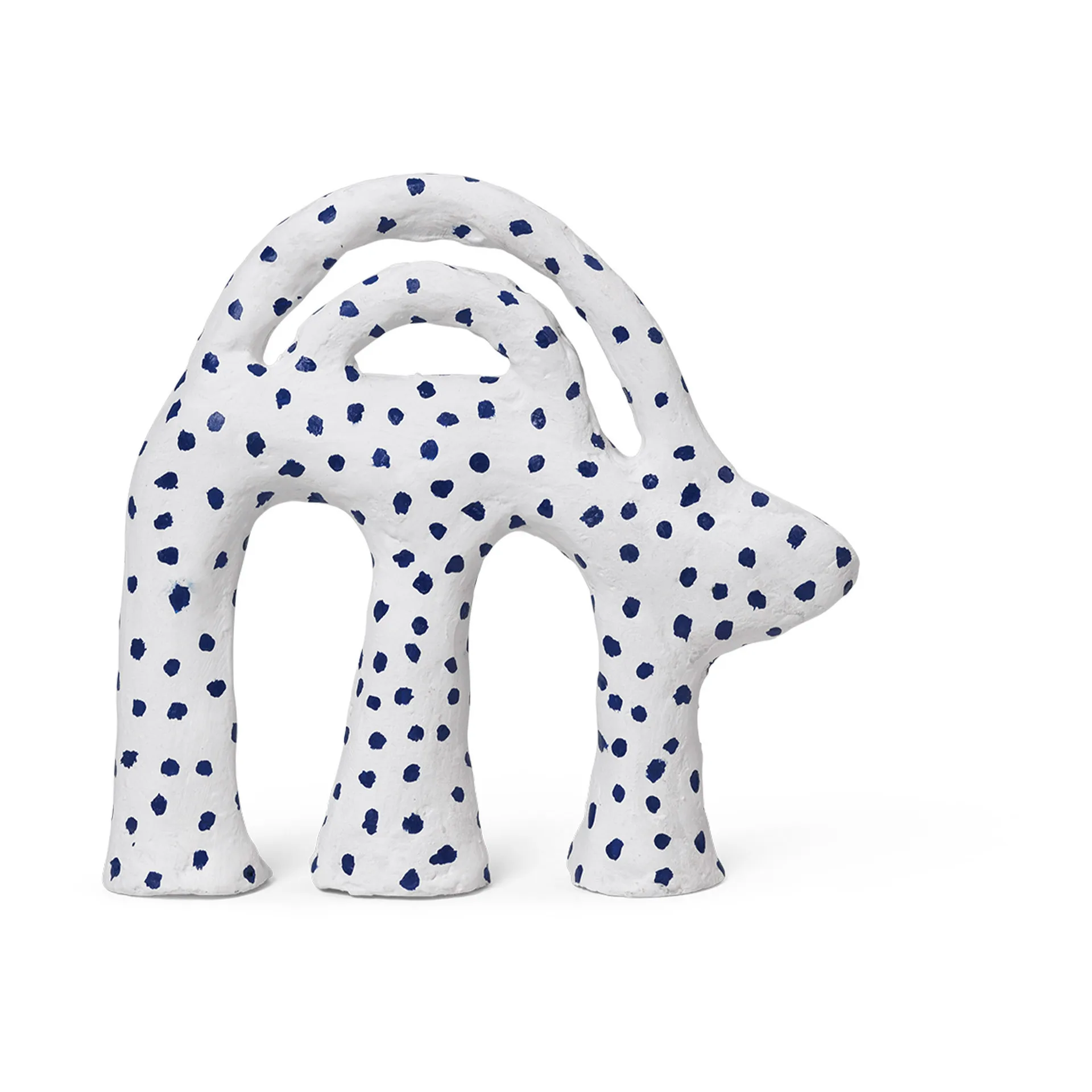 Mumbo sculpture 14,5x18,5 cm, White-blue Ferm Living