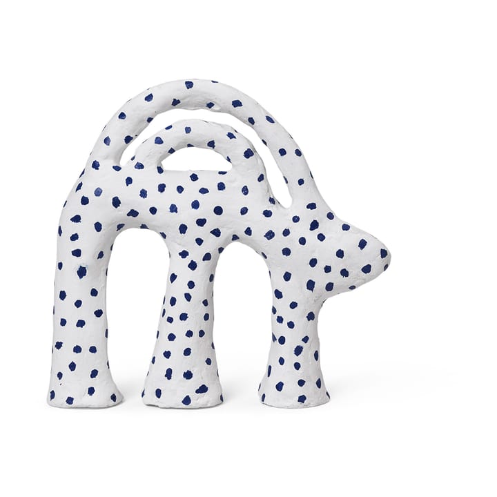 Mumbo sculpture 14,5x18,5 cm - White-blue - Ferm LIVING