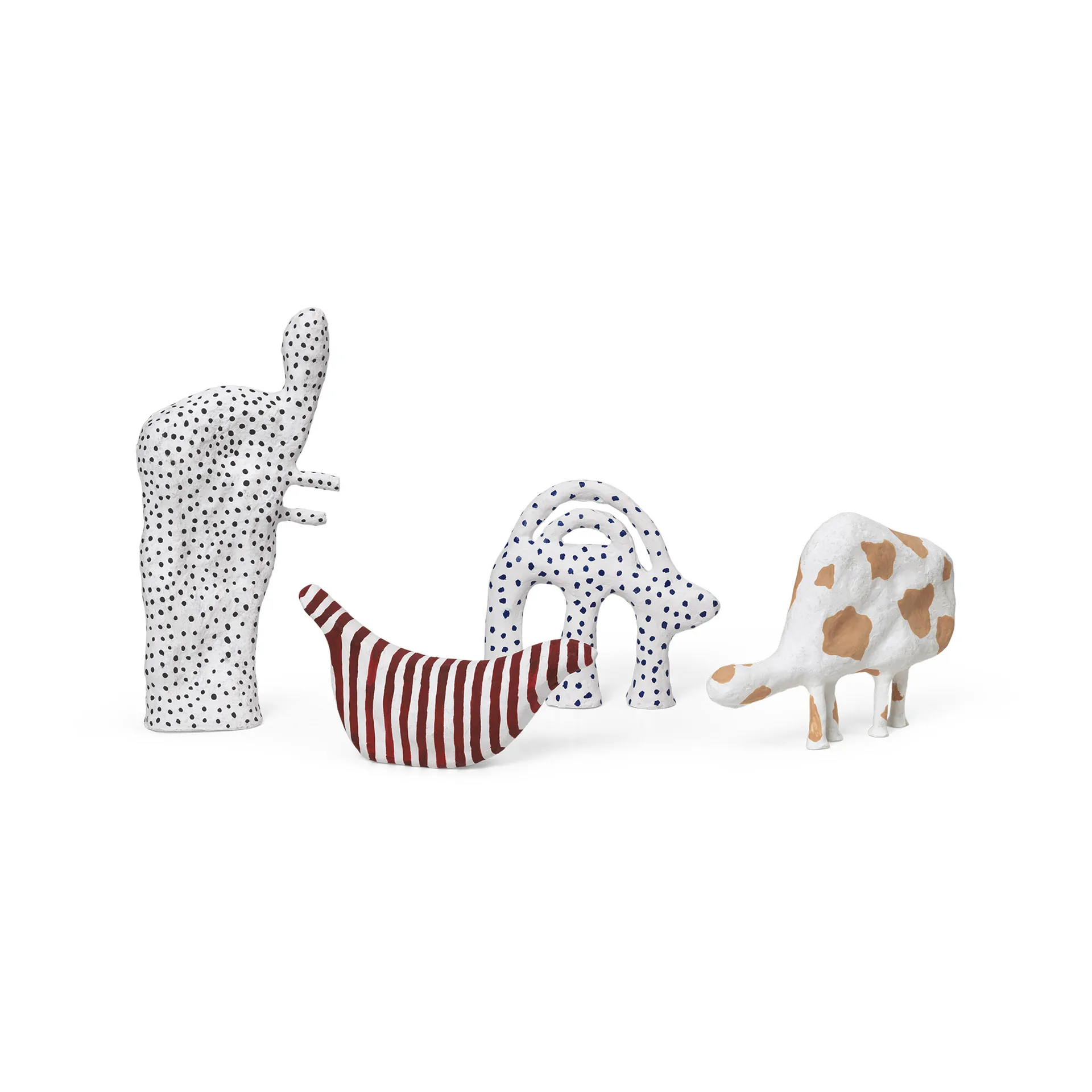 Mumbo sculpture 14,5x18,5 cm, White-blue Ferm Living