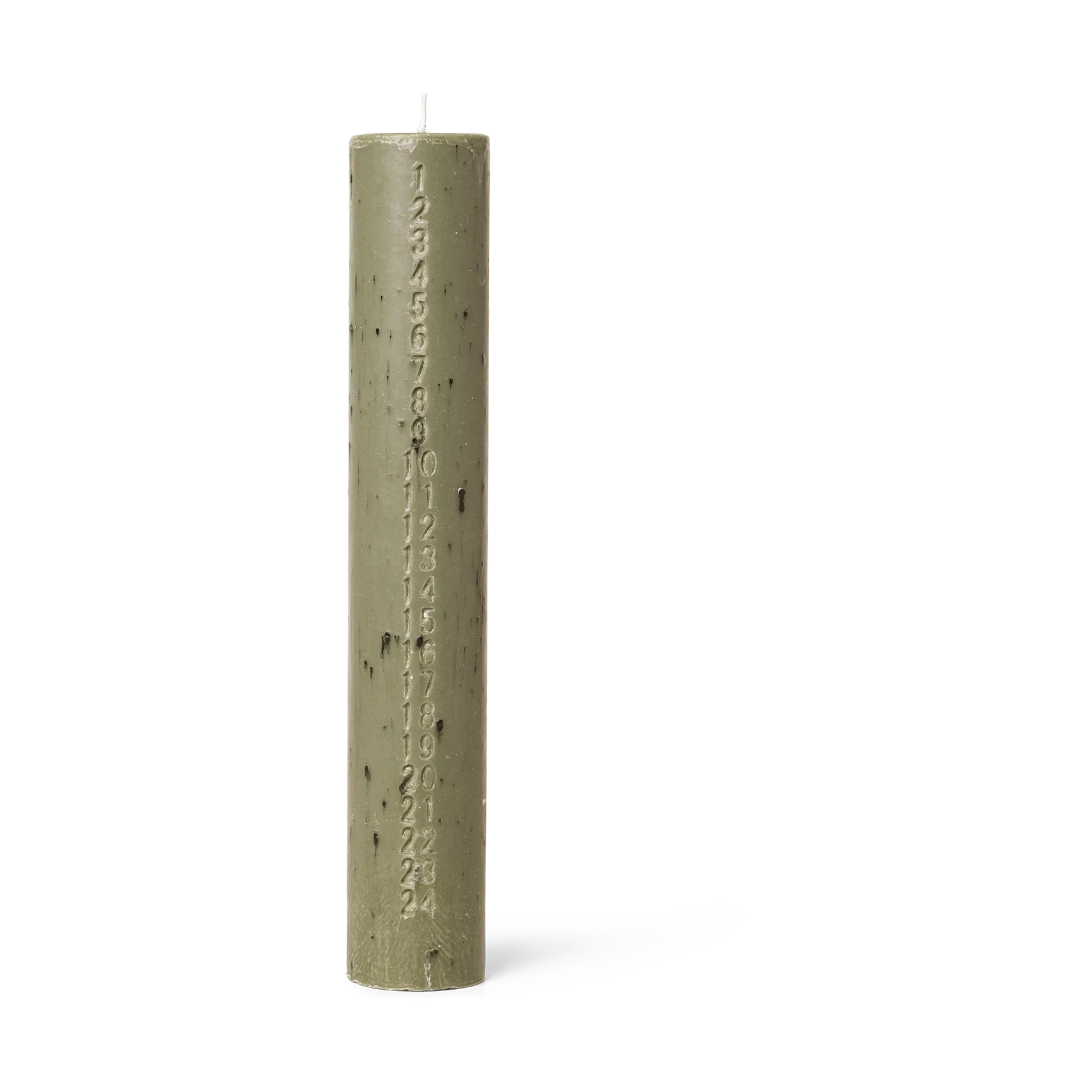 Mura calender candle, Artichoke green Ferm Living