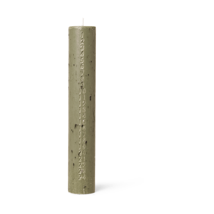 Mura calender candle, Artichoke green Ferm Living