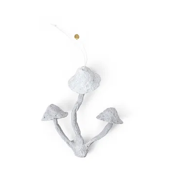 Mushroom ornament Christmas tree decoration - Faded white - Ferm Living