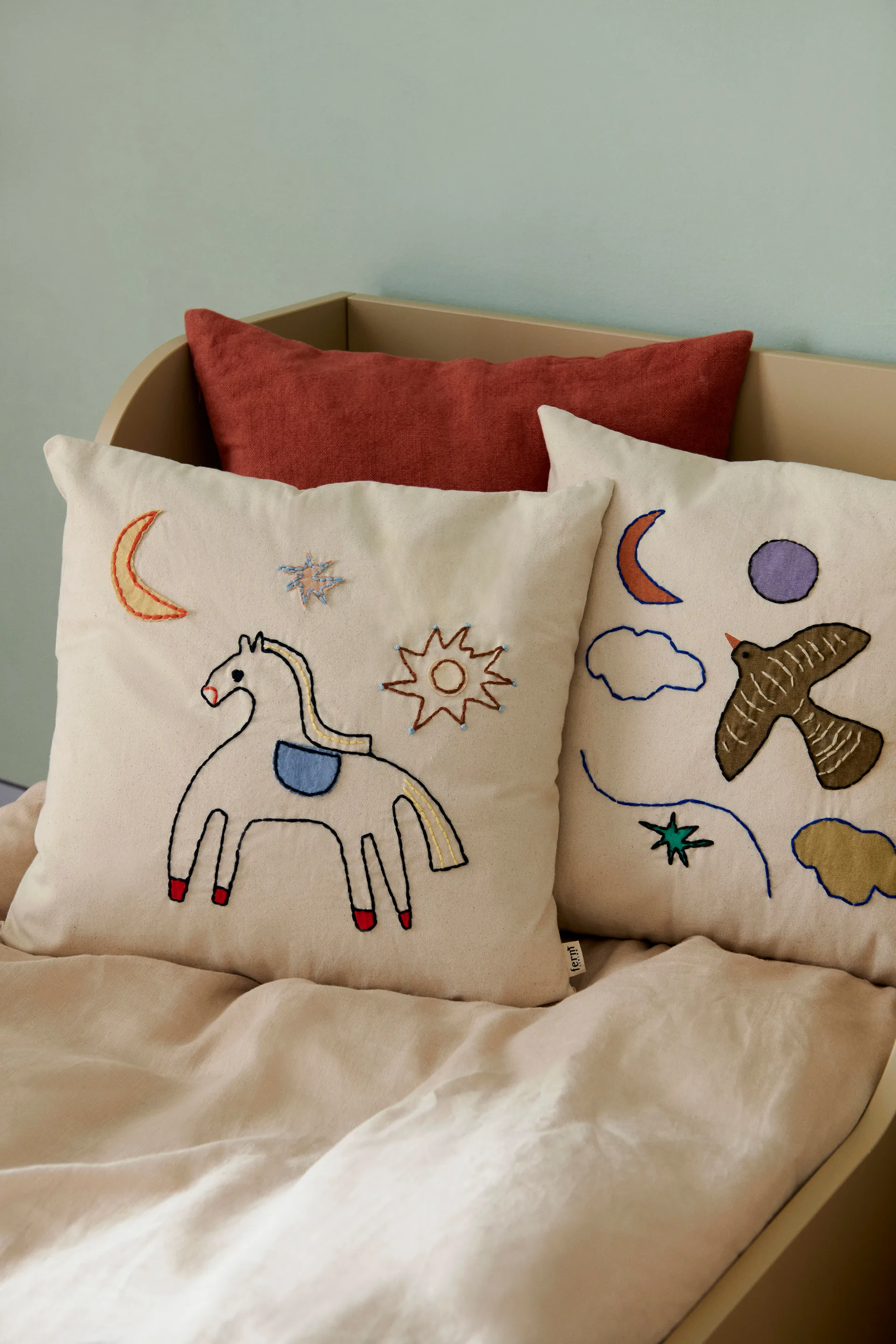 Naive cushion 40x40 cm, Bird Ferm Living