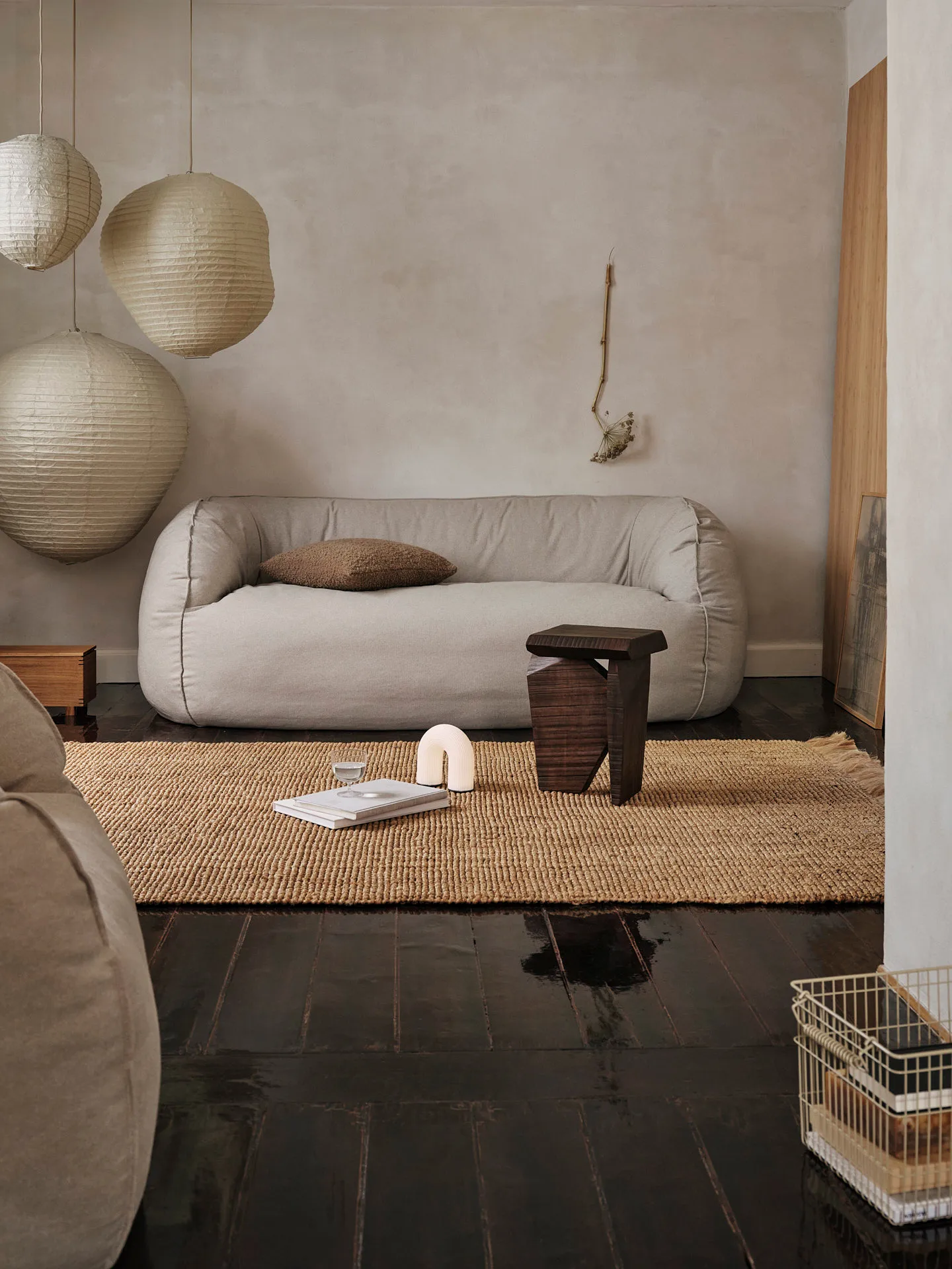 Nesten 2-seat sofa, Natural Ferm Living