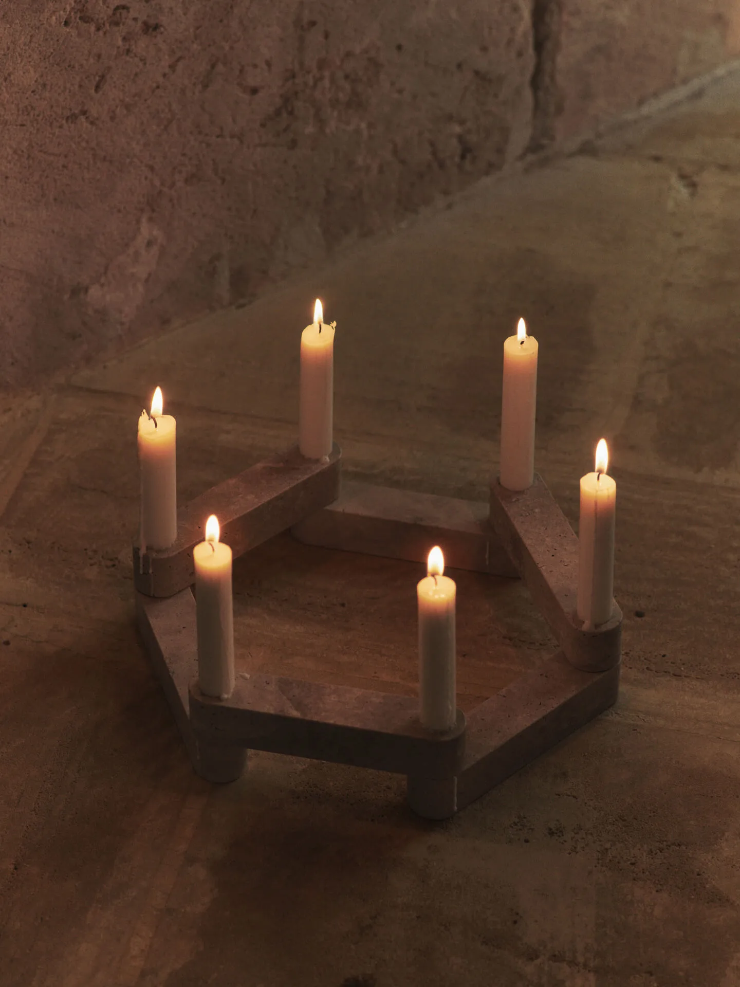 Newel module candlestick 6 pieces
, Travertine Ferm Living