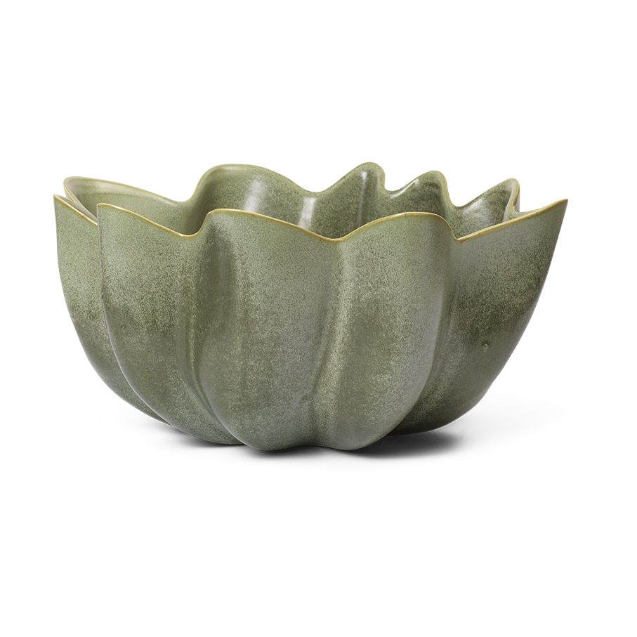 Ferm Living Nium bowl o22 cm Dark Sage | Scandinavian Design | Decorative bowls | Green