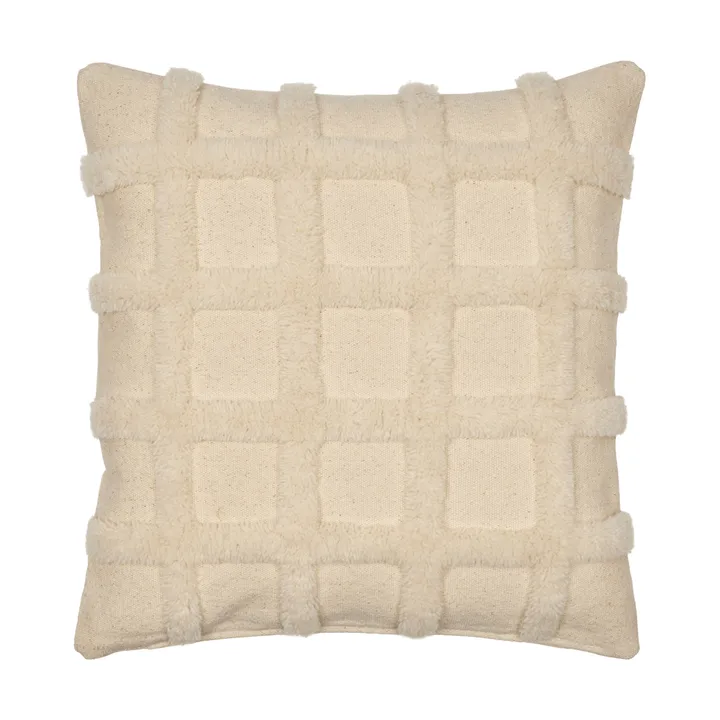 Norte grid cushion - Off-white, 50x50 cm - Ferm Living