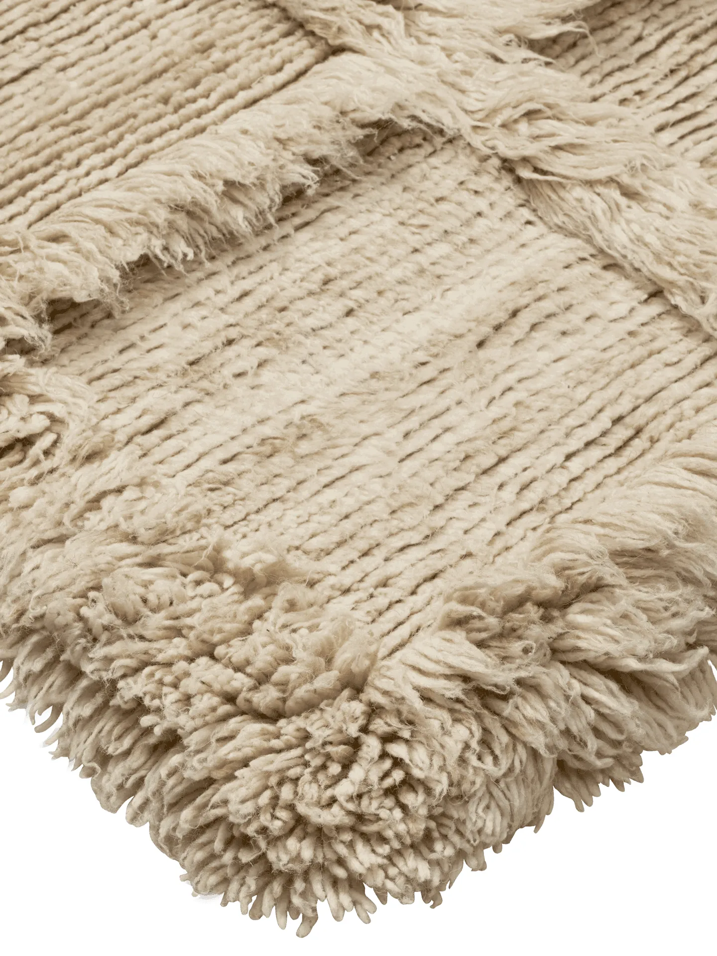 Norte grid rug, Natural, 160x235 cm Ferm Living