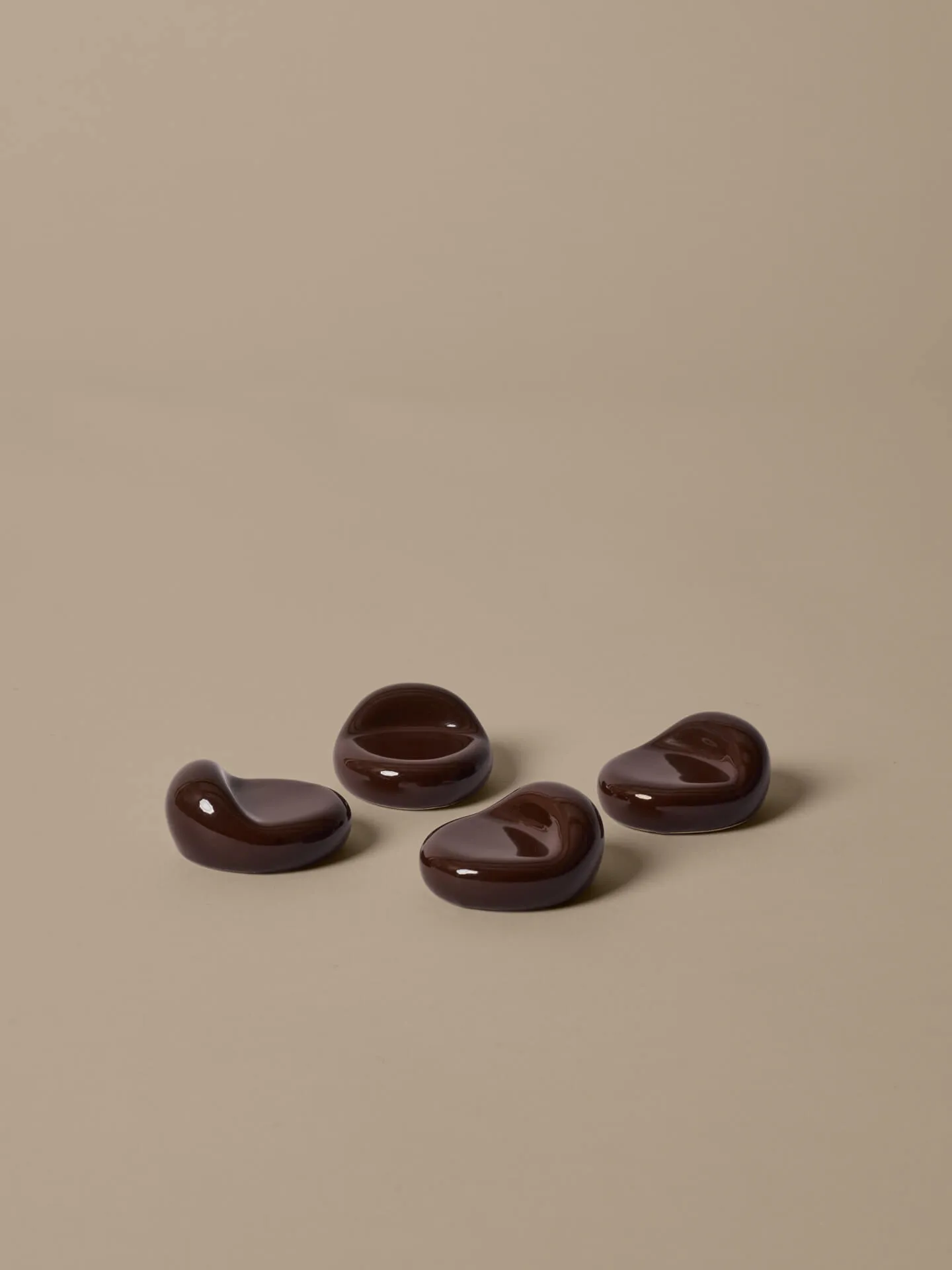 Nube pot feet 4-pack, Carob brown Ferm Living