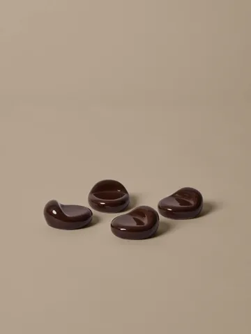 Nube pot feet 4-pack - Carob brown - Ferm Living