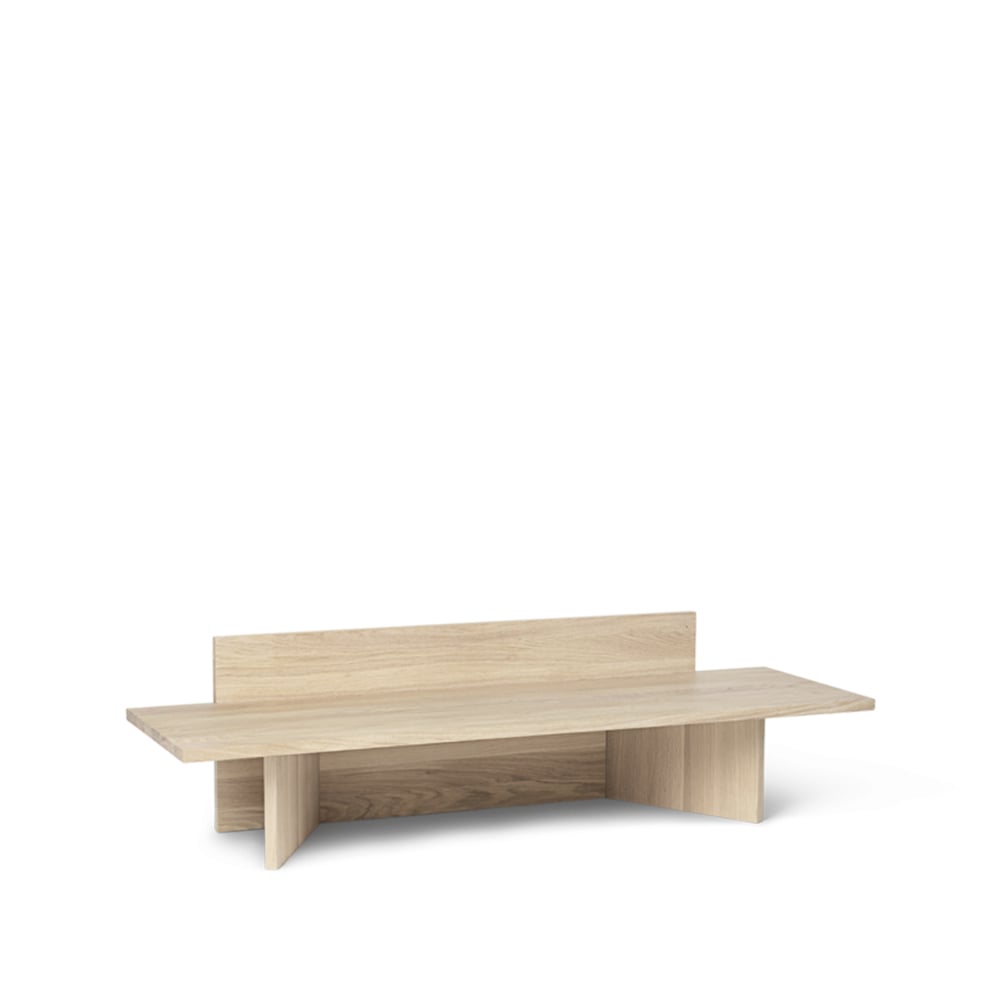 Ferm Living Oblique bench Natural oak | Scandinavian Design | Benches | Beige