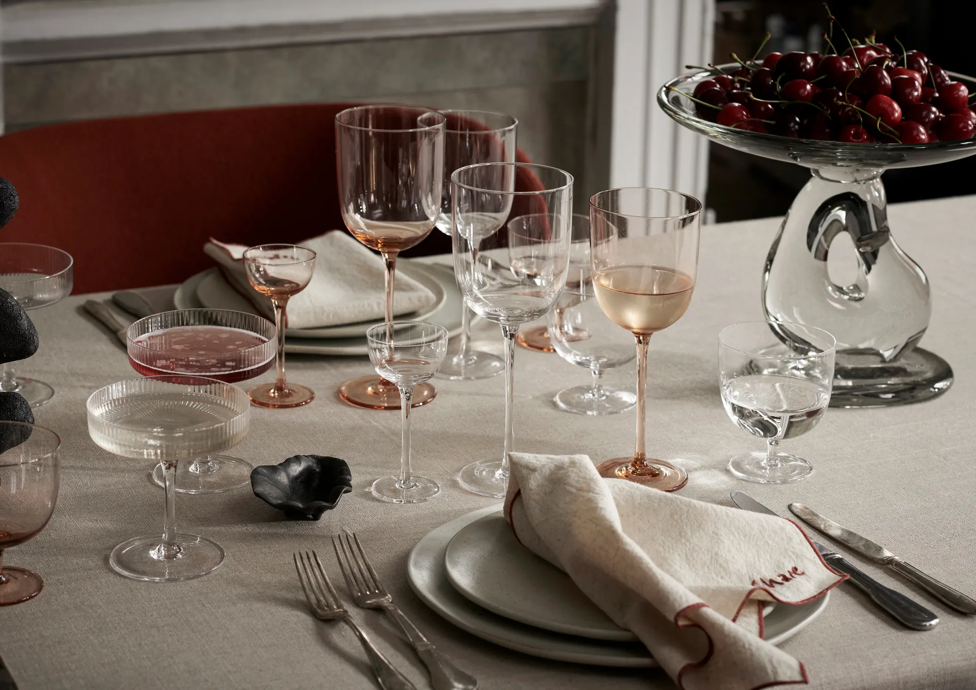 Occasions napkins 4 pieces, Natural Ferm Living