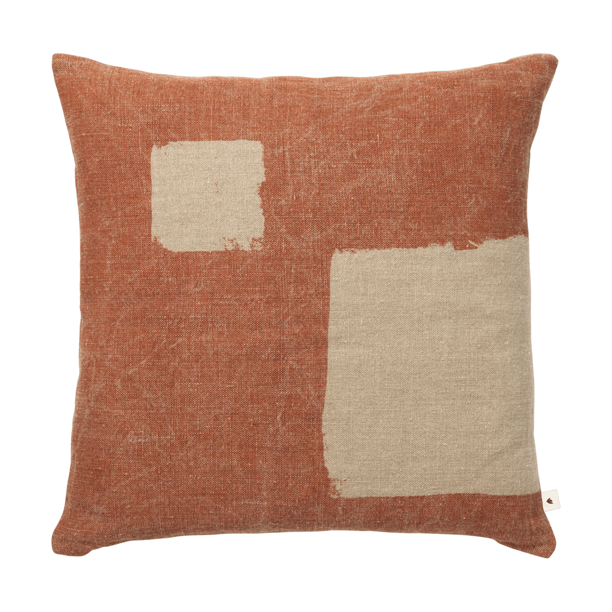 Ferm Living Oleo cushion cover 50x50 cm Terracotta-Natural